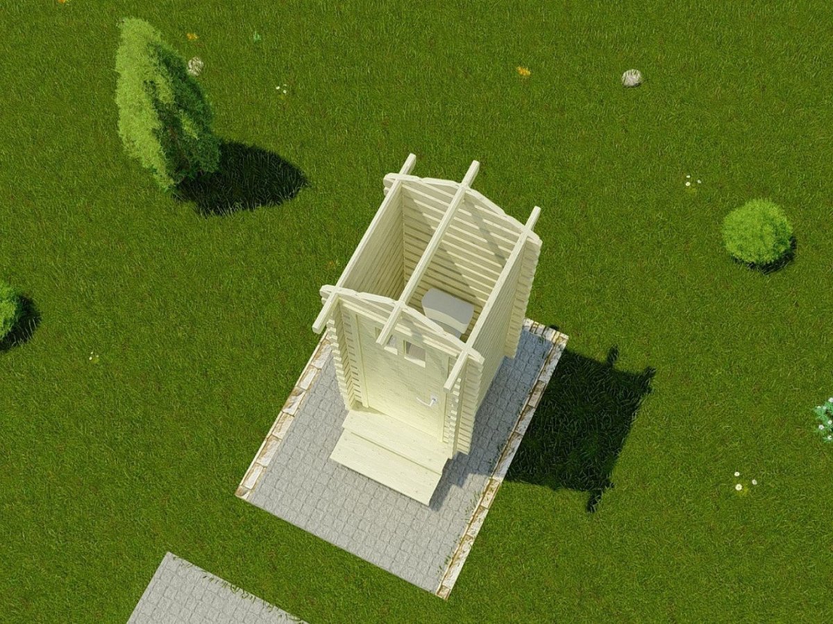 Туалет деревянный ХП 128
